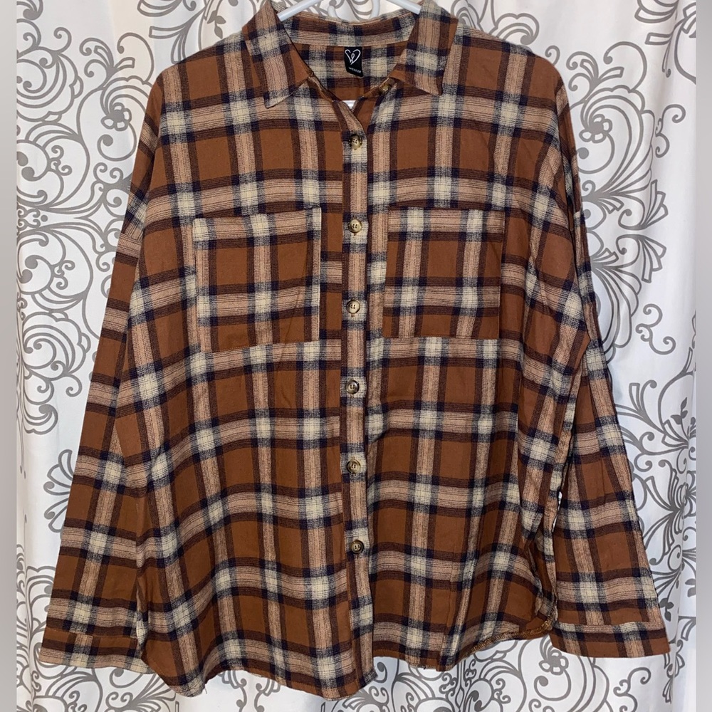Windsor plaid button down shirt